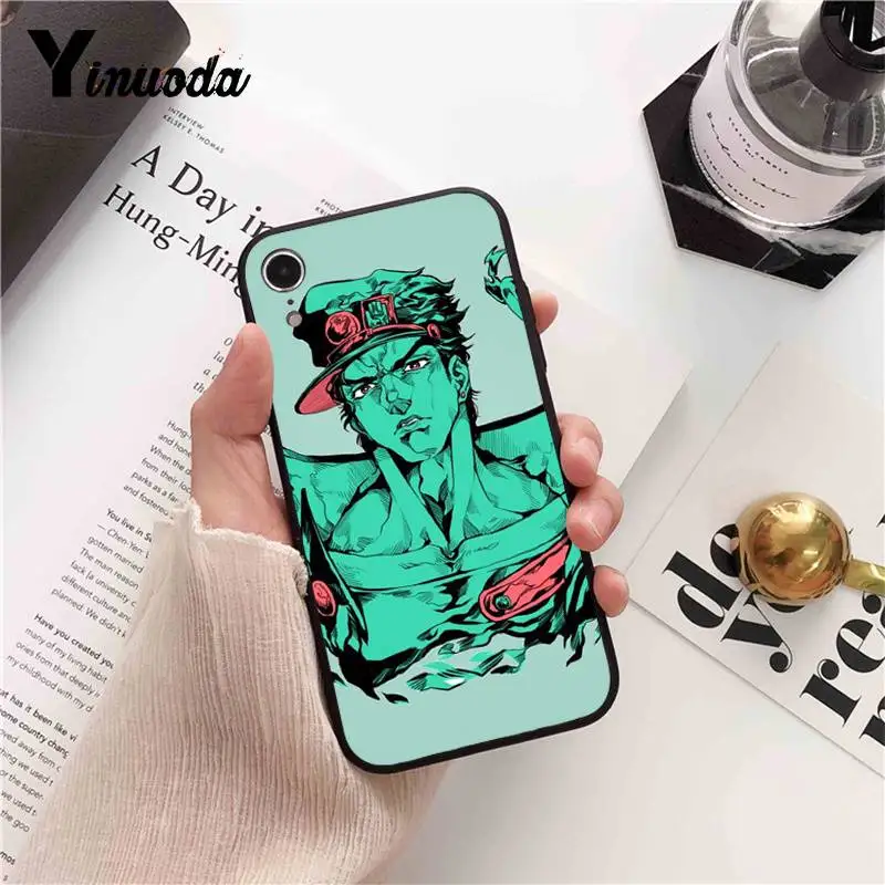 Yinuoda JoJo Необычные Приключения аниме окрашенные Телефон чехол для iPhone X XS MAX 6 6S 7 7plus