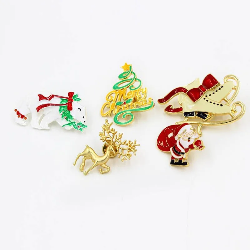 Праздничная эмалированная обувь полярный медведь веселая Рождественская елка