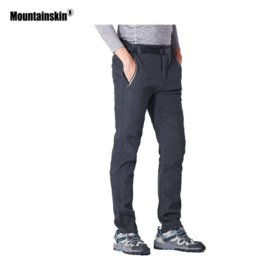 Mountainskin мужские и женские зимние уличные спортивные брюки ветрозащитные