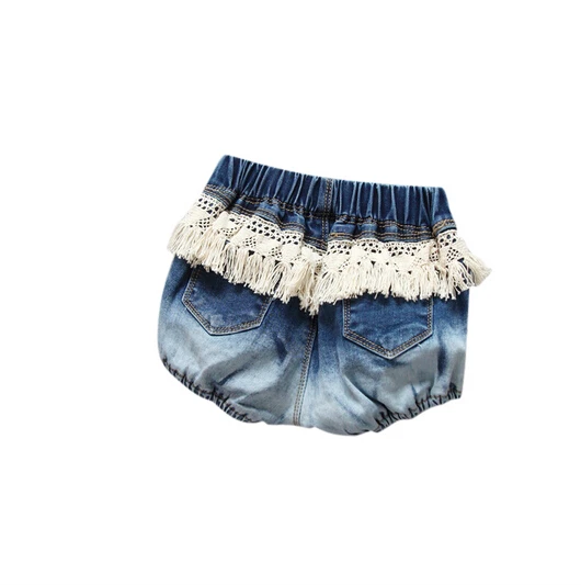Одежда для маленьких мальчиков и девочек джинсовые шорты с высокой талией