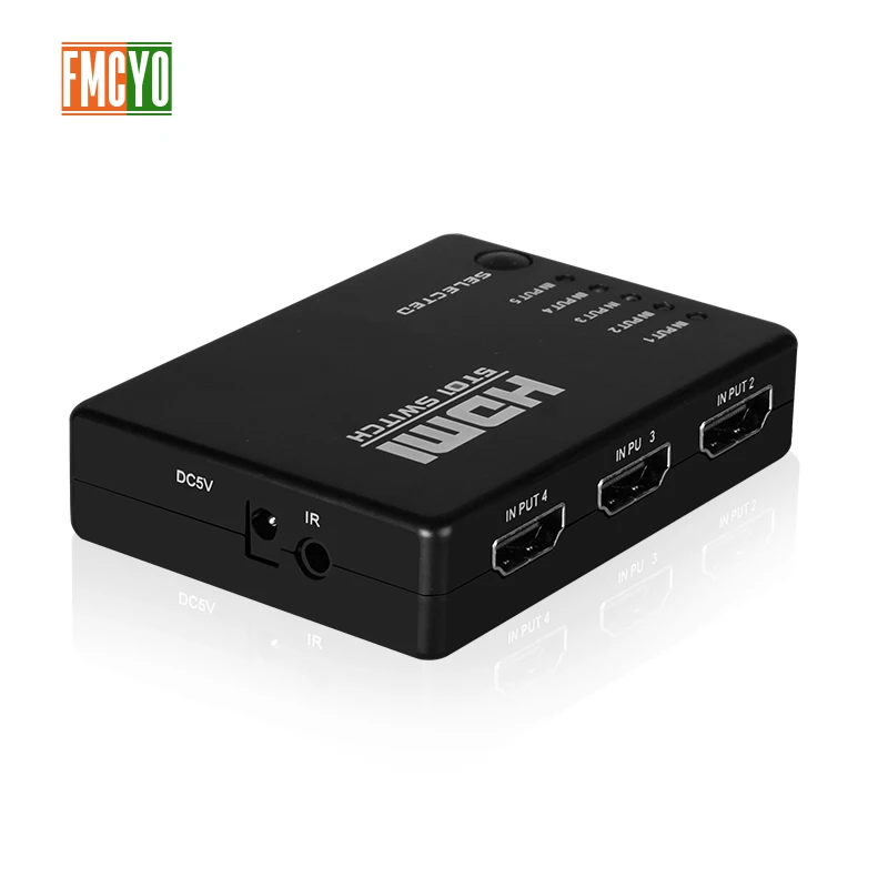 KVM переключатель 6 портов 5 вход 1 выход Беспроводной удаленный HDMI