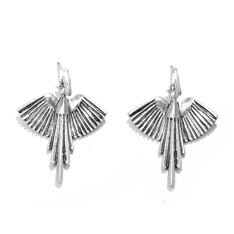 Винтажные геометрические висячие серьги в виде птицы ювелирные изделия для