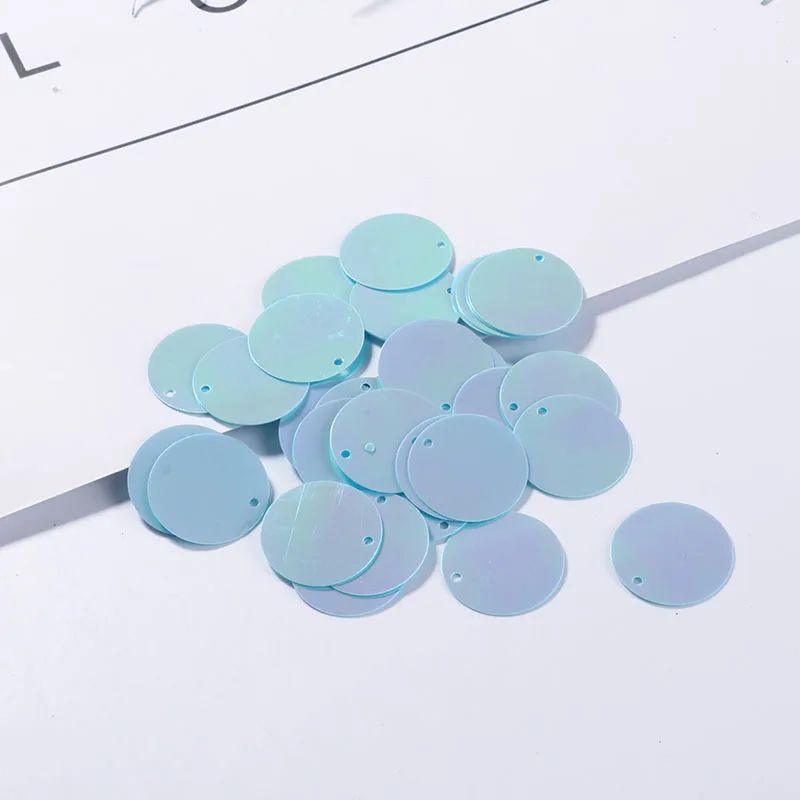 AB Light Blue 10 г/упак. Круглый блесток 6 мм 8 мм 10 мм 15 мм 20 мм Швейные Блестки для судов, аксессуары и украшения, свадебное платье Craft 28 Цвет - Цвет: AB Light Blue