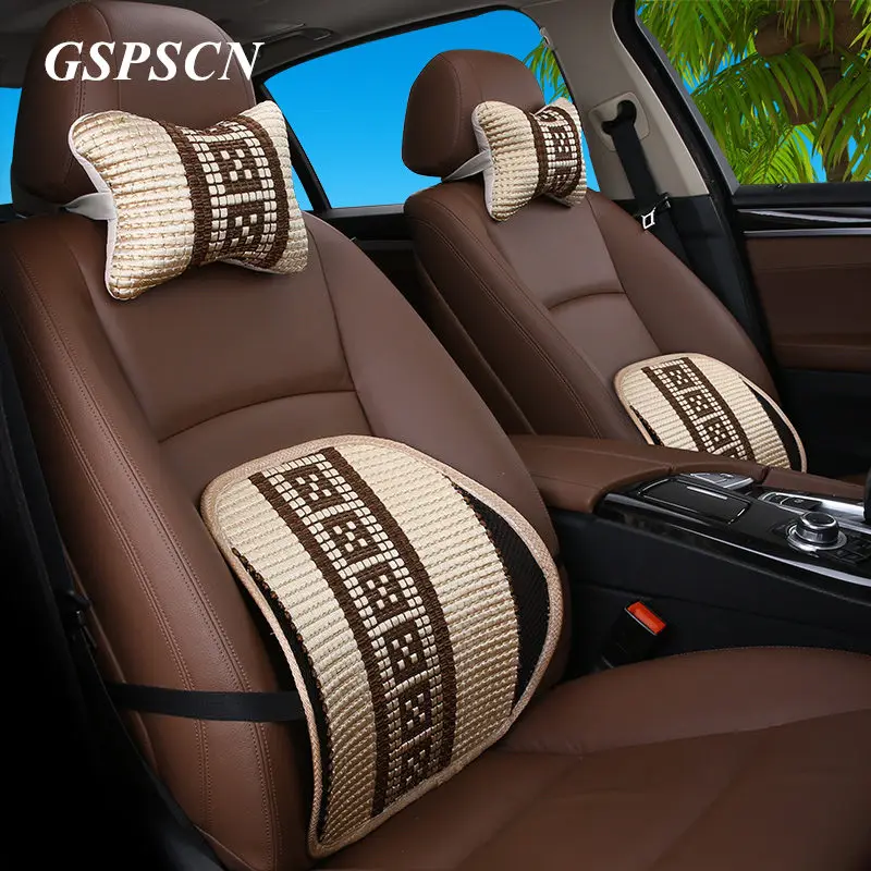 Новая весенняя Автомобильная подушка автомобильные чехлы на спинку сиденья для
