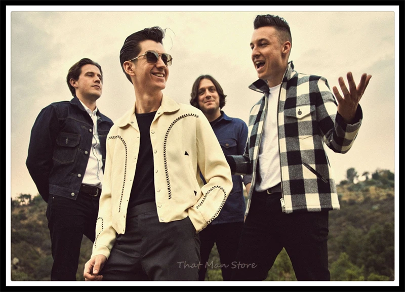 Arctic Monkeys muic плакат четкое изображение наклейки на стену украшение дома хорошее качество печатает белая мелованная бумага домашний арт бренд - Цвет: Армейский зеленый