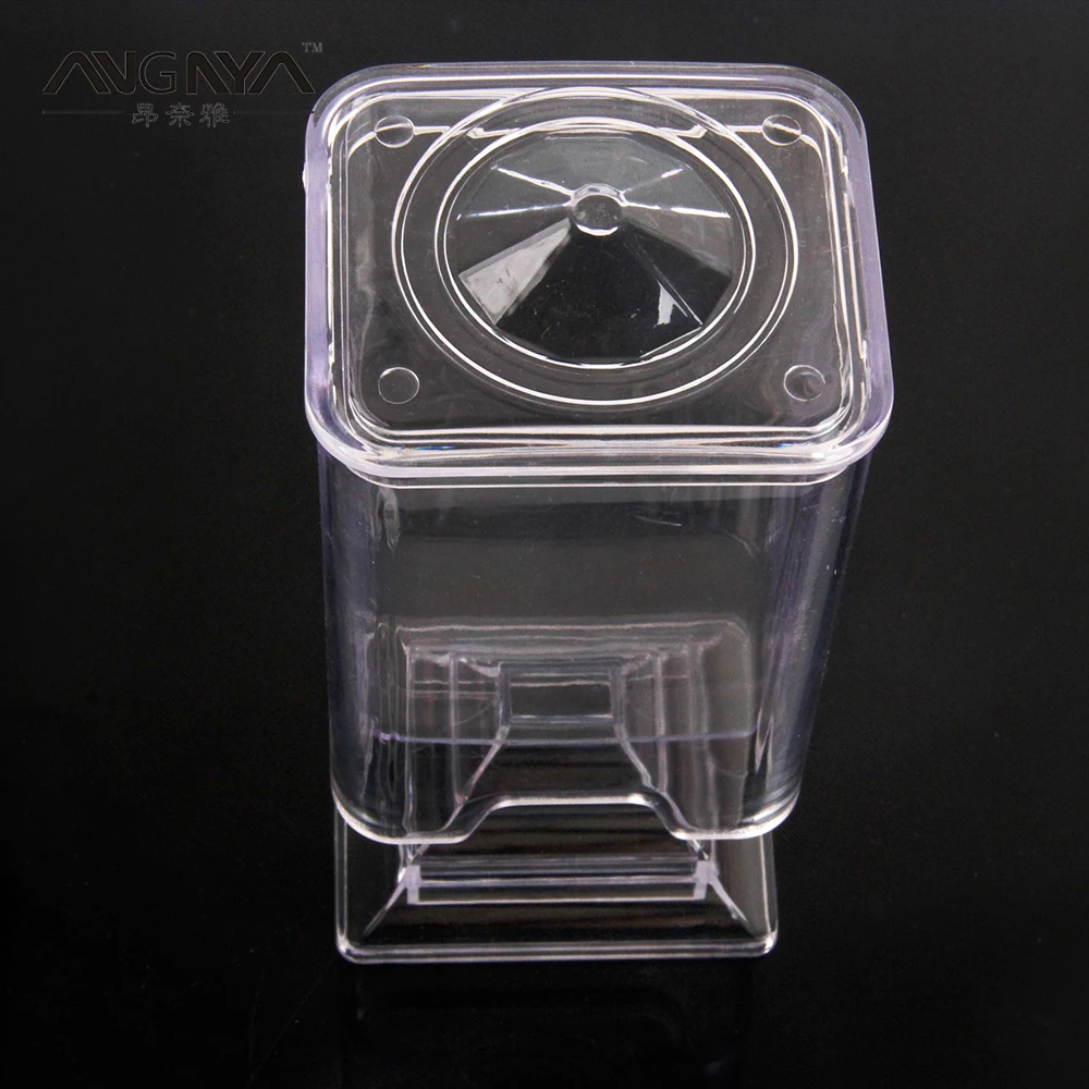 ANGNYA 1 шт. прозрачные акриловые ватные палочки для макияжа ногтей коробка хранения