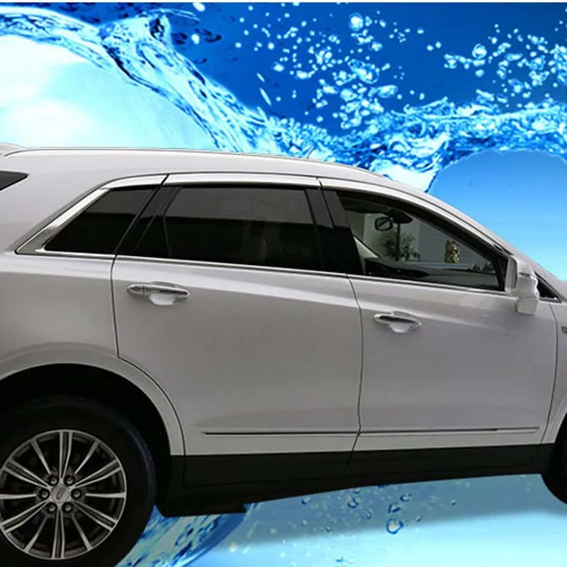 1 комплект новый хромированный козырек от солнца и дождя для Cadillac XT5 2016 2018|Навесы