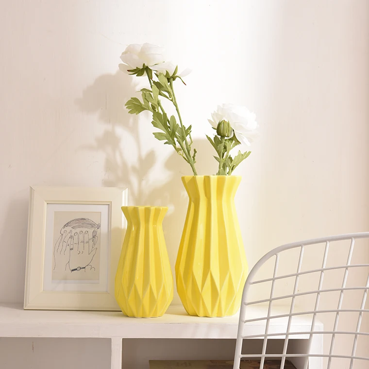 Европейская минимализм керамическая ваза современная столешница Цветочная для