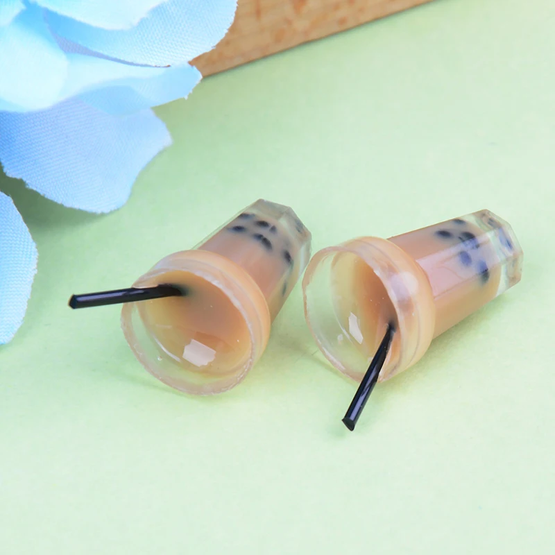 Миниатюрный чай с молочными чашками еда напитки игрушечная кукла украшение дома