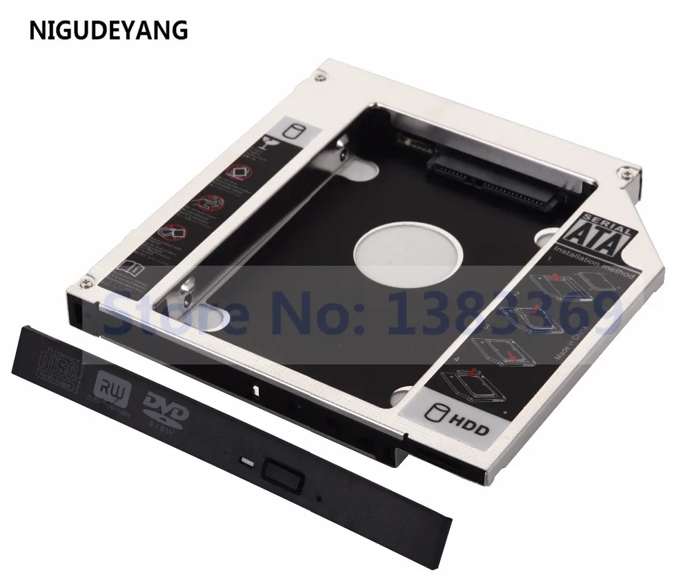 

Жесткий диск NIGUDEYANG 2nd 12,7 мм SATA HDD SSD Caddy адаптер для Asus G73Jh G73Jw G73Sw
