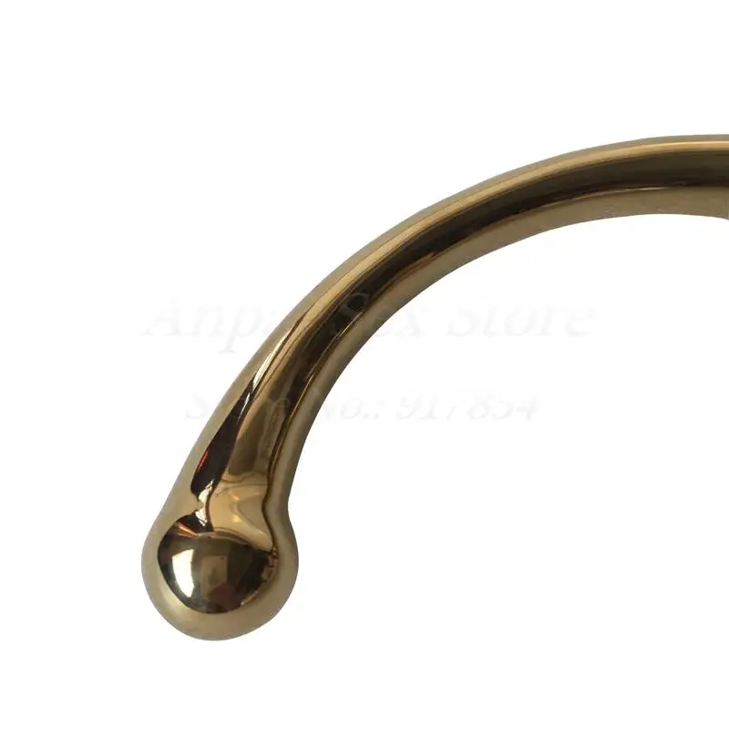 New Gold Color Stainless Steel Anal Dildos Metal Penis Butt Plug Prostate Massager G-Spot Stimulation Sex Products For Women Men | Красота и