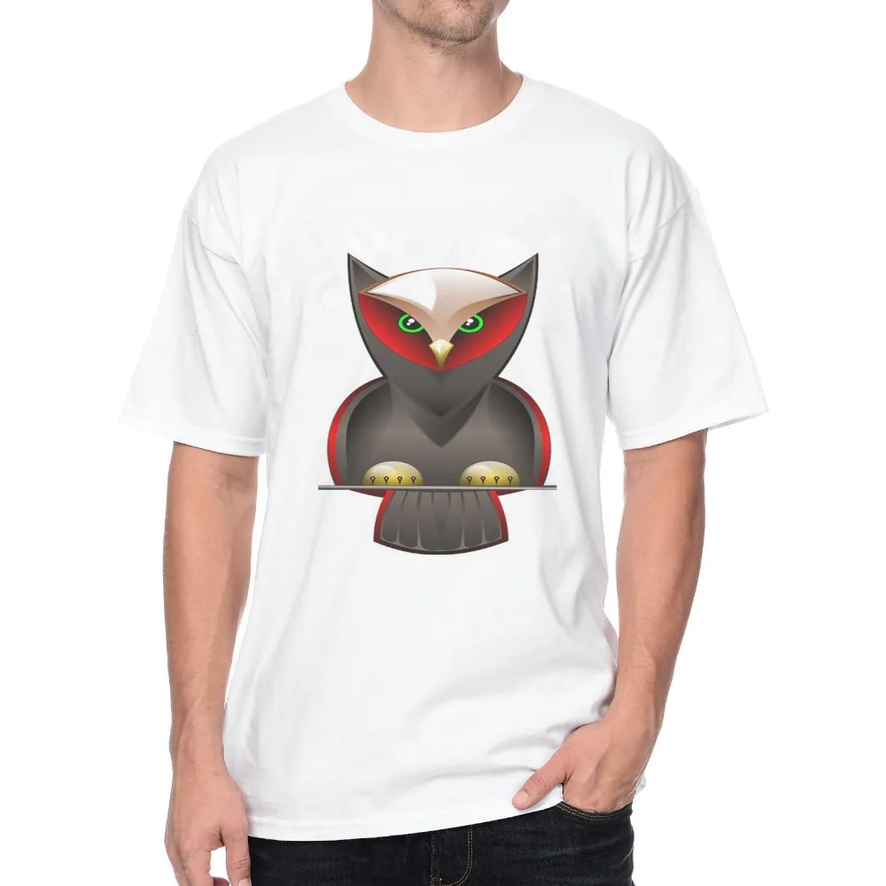 Supermode Сова 160899 3D Печати Хлопок Короткий Рукав мужская Футболка|men t-shirt|3d printt-shirt men |