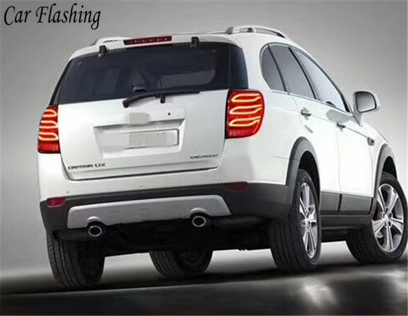 Автомобильная проблесковая 2 шт. для Chevrolet Captiva 2008 2019 светодиодный задний бампер