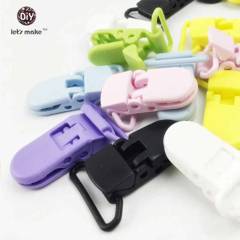 

Let's Make Baby Pacifier Clips Baby Plastic 40pcs Pacifier Clips Eco-friendly Soother/Paci/Dummy/Nuk/Bib/Toy Holder Clips Beads