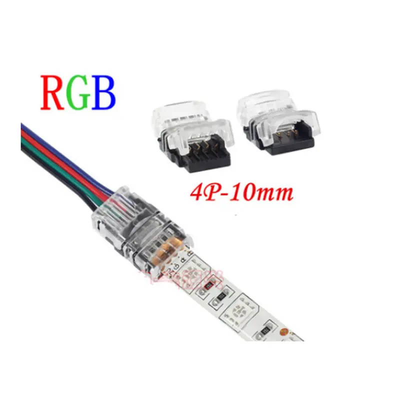 10 шт./лот 4 контактный светодиодный разъем для мм 5050 RGB IP65 водонепроницаемая