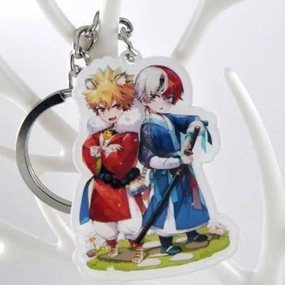 1 шт. анимационный брелок для ключей Bokuno Hero Bakugou My Acdemic bakugou katsuki Portachiavi подвеска |