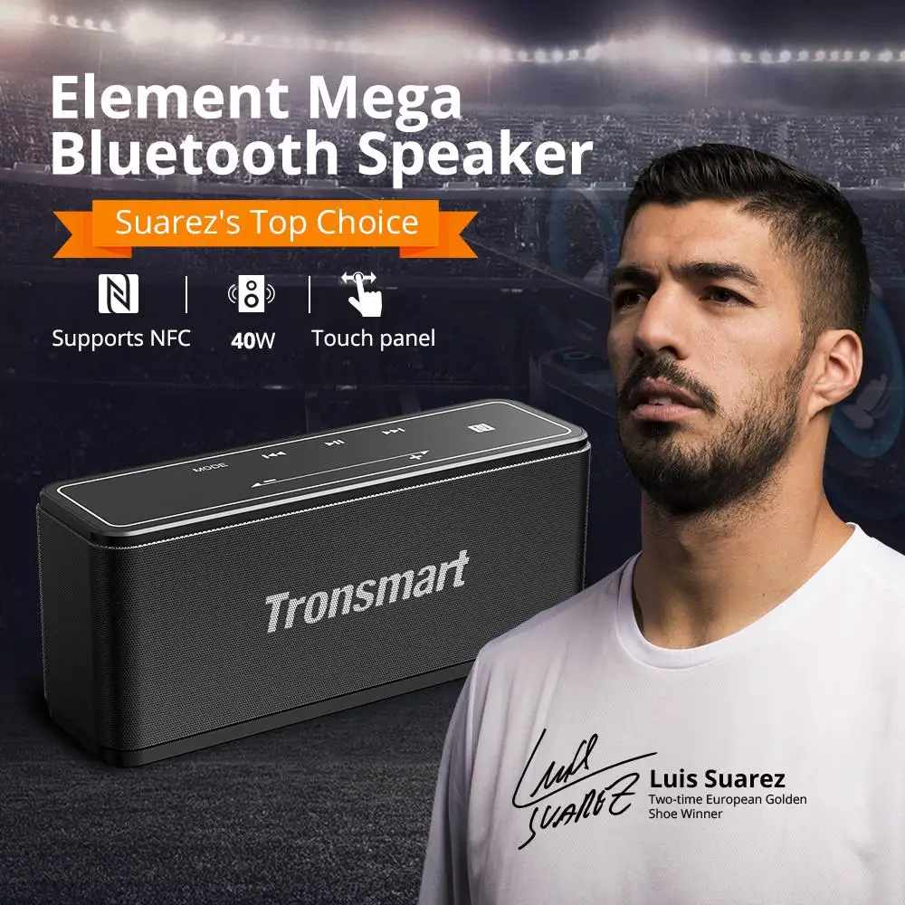Tronsmart Element Mega Bluetooth динамик наружные переносные беспроводные колонки MicroSD карта 3D