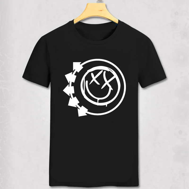 Blink 182 футболка со смайликом в стиле панк рок-ролл с поп-музыкой Повседневная