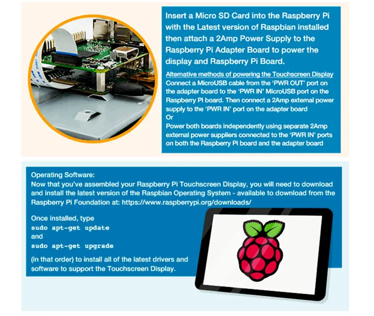 Raspberry Pi 7 дюймов сенсорный экран Экран Дисплей Поддержка для 10-сенсорной панелью Raspberry Pi 4 Pi 3 нулевой Экран