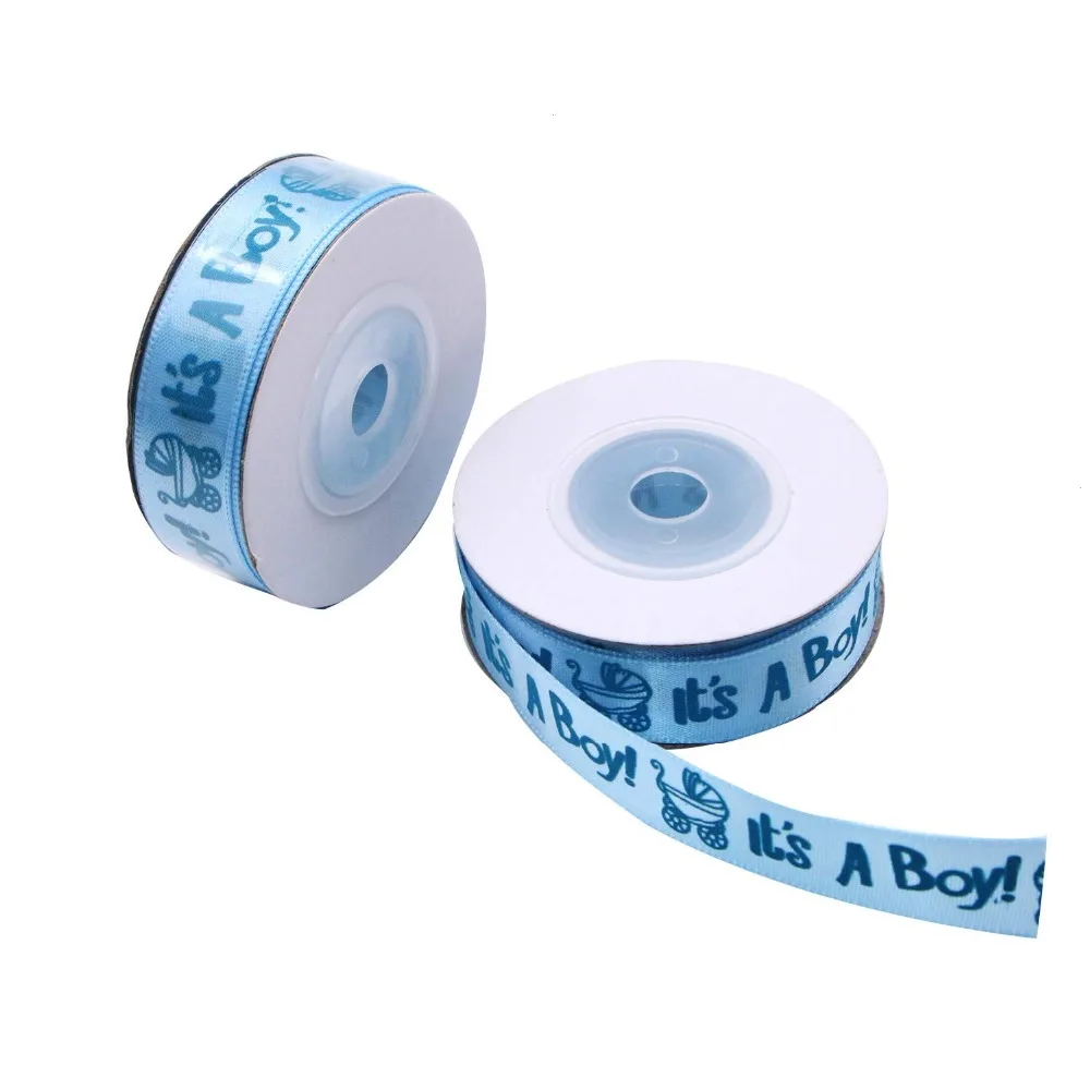 3pcs 10 Yards It's A Boy Girl Baby Shower Ribbon Grosgrain Gift Belt Decoration | Дом и сад