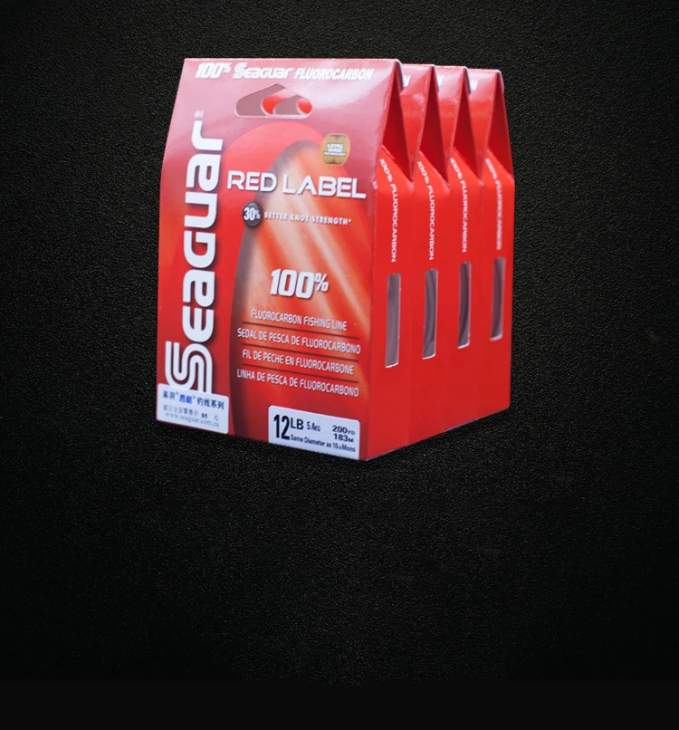 SEAGUAR оригинальная Красная этикетка модель 229/183 м фторуглеродная морская или пресноводная леска