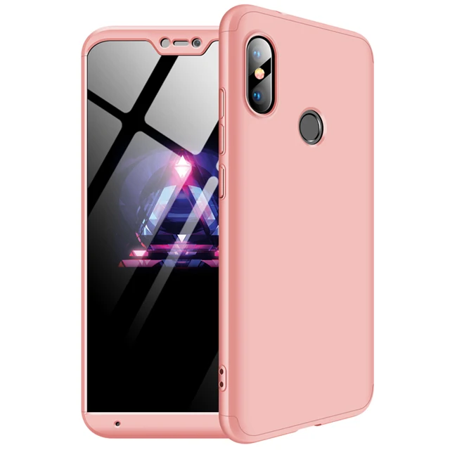 Розовый Модный чехол для Xiaomi mi A2 Lite противоударный защитный жесткий матовый чехол на заднюю панель телефона для Xiaomi mi a2 mi a2 lite защитный чехол - Цвет: Розовый