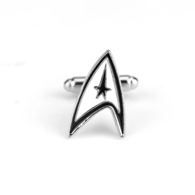 Фильм Star Trek серии запонки Звездный путь логотип рубашка аксессуары ювелирные