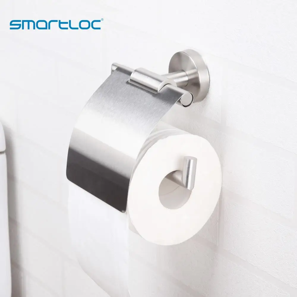 Настенный держатель для туалетной бумаги smartloc из нержавеющей стали, рулонная вешалка для салфеток, кухонная подвесная стойка, набор аксессуаров для ванной комнаты