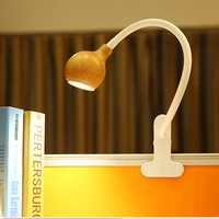 3w5w led cob bedside lamp picture spotlight desk clamp clip reading light switch plug usb wood