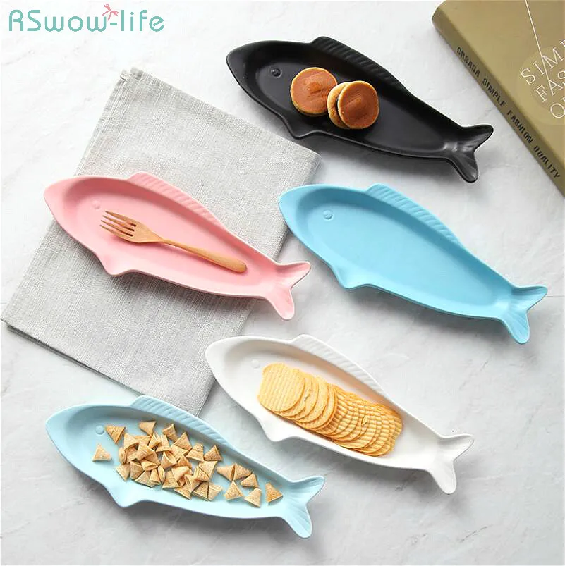 

Creative Ceramic Shark Plate Sushi Saury Cutlery Biscuit Snack Dessert Tableware Serving Dishes Restaurant Supplies Side Plates