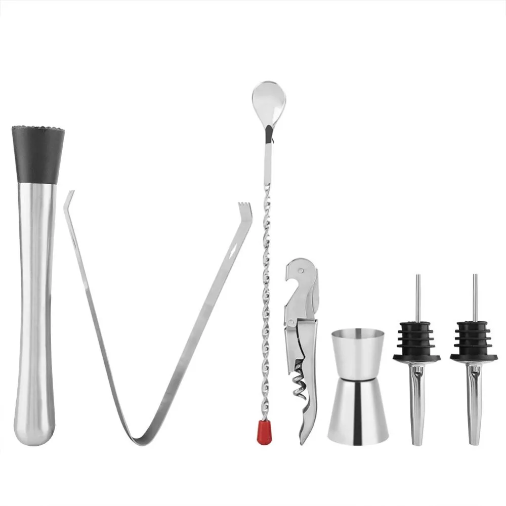 8 шт./компл. шейкер для коктейлей из нержавеющей стали набор барных винного