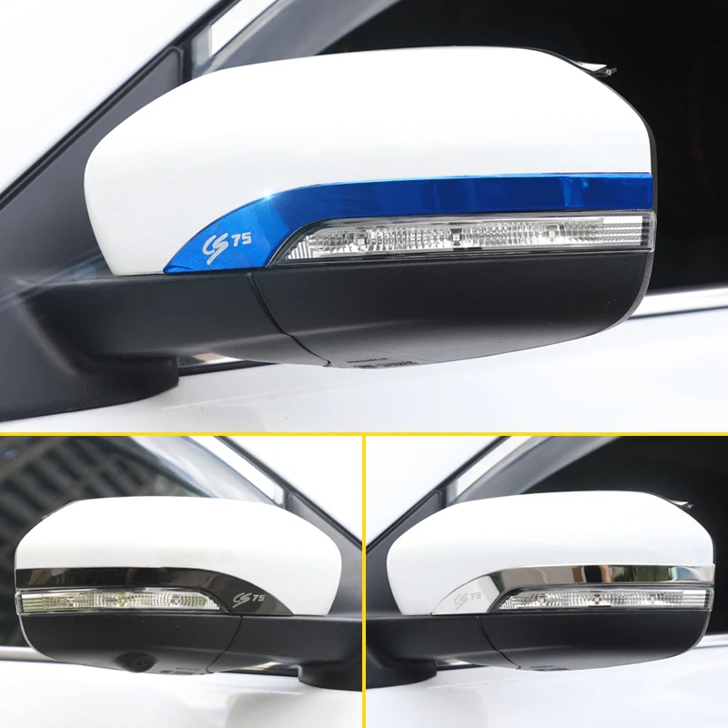 Lsrtw2017 из нержавеющей стали заднего вида планки украшения для changan cs75 cs55
