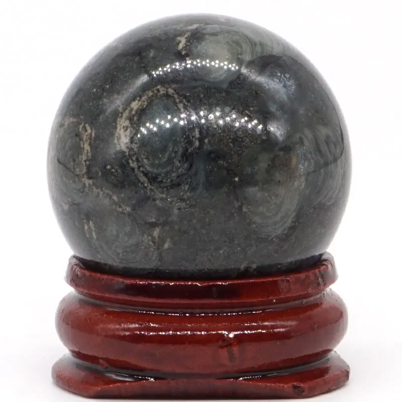 Шар из натуральной яшмы Stromatolite минеральный семейный массажный хрустальный шар