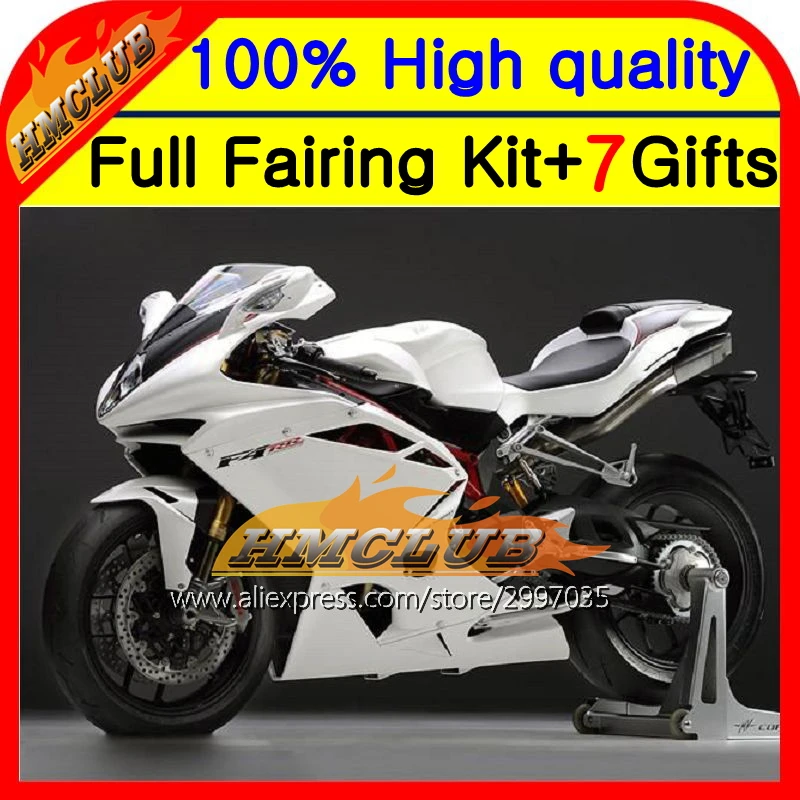 

Body For MV Agusta F4 05-06 R312 750S ALL White 1000 2005 2006 4HM78 Glossy white R 750 1000R 312 1078 11 MA 05 06 Fairing