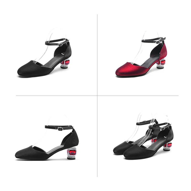 Туфли лодочки женские из натуральной кожи на высоком каблуке 5 см|Женские туфли| |