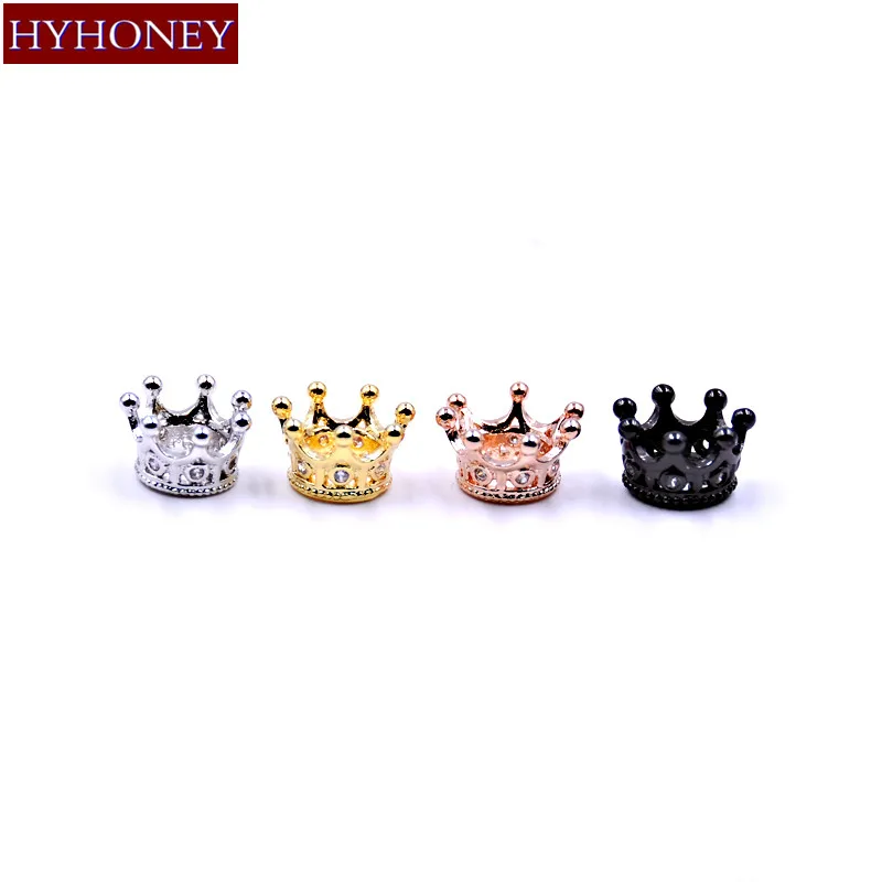 HYHONEY DIY Ювелирные изделия микро паве Цирконий корона Аксессуары для браслета