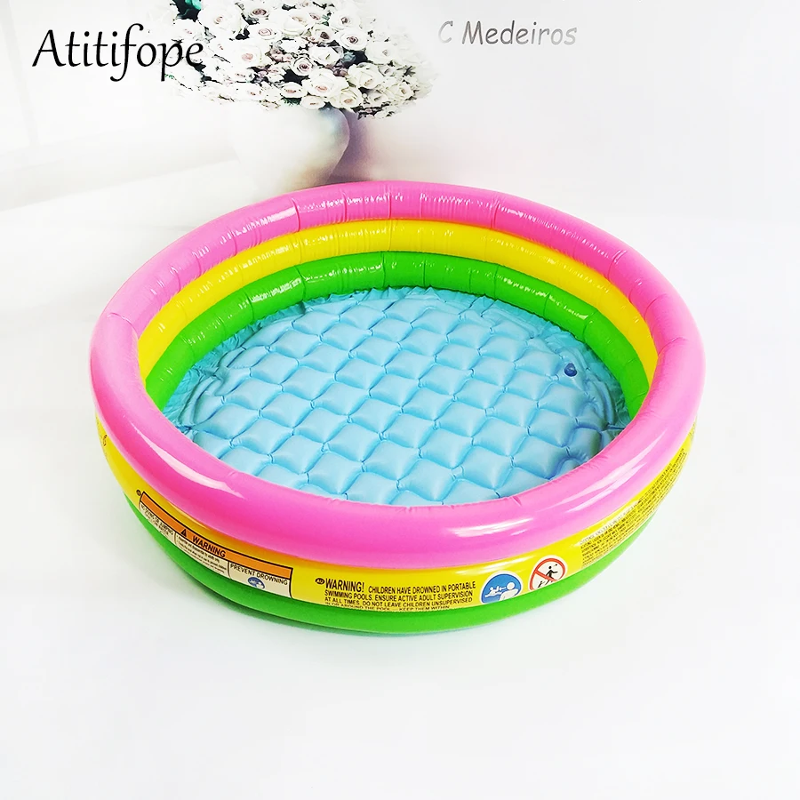 Круглый Радужный бассейн для водных игр ванная Детская ванна Детские шарики