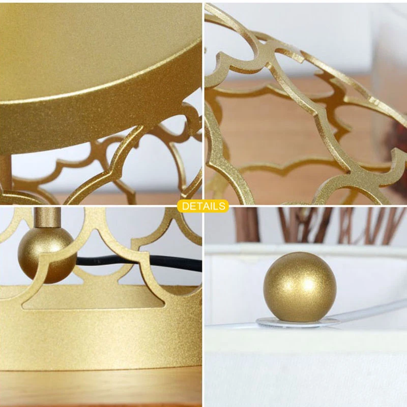 Modern Simple Real Brass Table Lamps Study Light Bedroom Bedside Lights Cloth Lampshade Home Lighting Led Desk E27 Bulb | Освещение