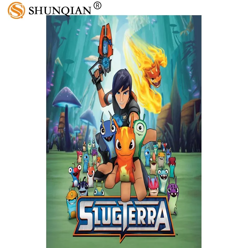 Художественный плакат на холсте Slugterra или заказ мультяшная картина для декора