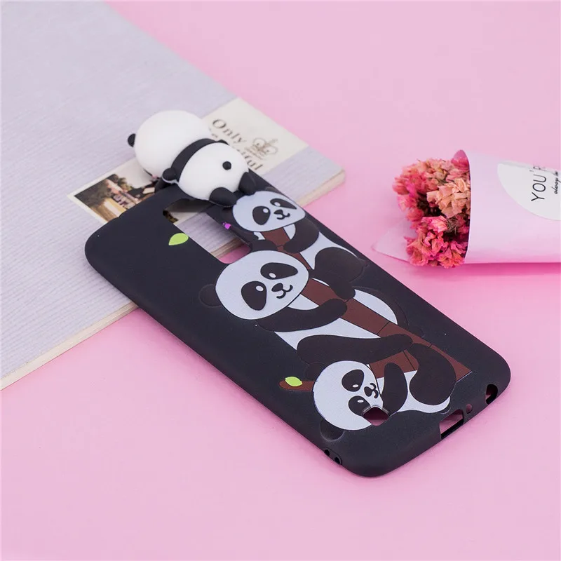 3D мультфильм панда единорог чехол для телефона Fundas LG K10 LTE K420N K430 K430DS мягкая