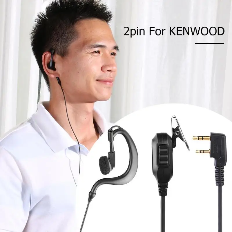 2 контактный k тип/m тип наушники с PTT для Motorola HYT Walkie talkie ушной крючок открытый