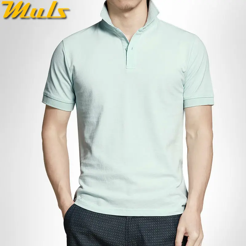 Мужские рубашки поло высокого качества быстросохнущие Короткие из чистого