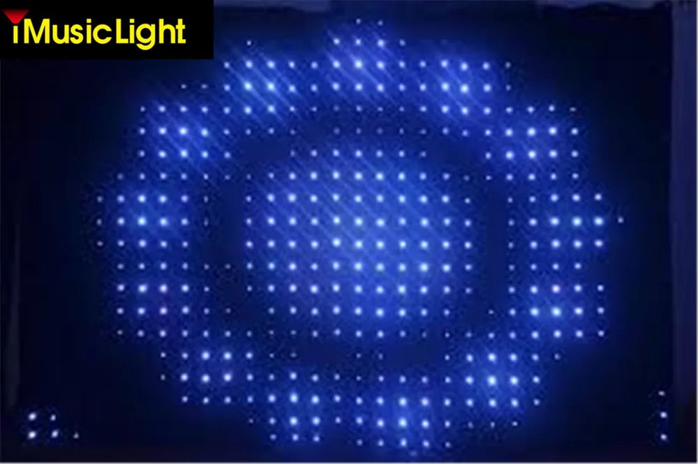 2 Mtr x 3 P10 Motion LED видео занавески драпированные огни ПК/DMX управление с программным