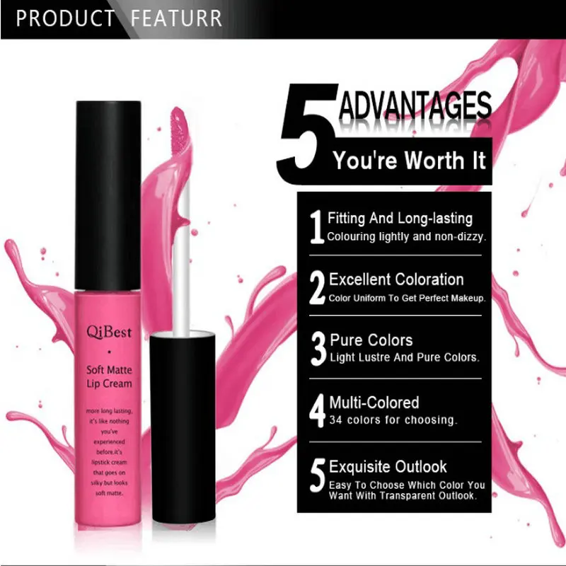 2017 роскошные матовые губные помада 34 Цвета Vampire телесный винограда вино