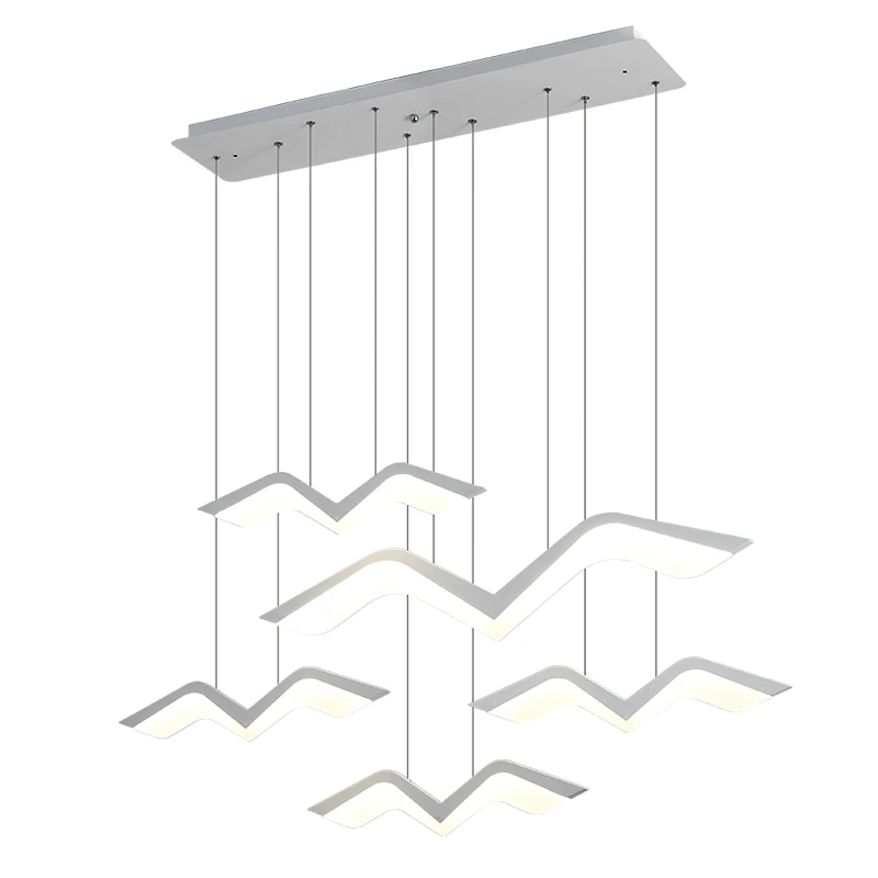 Современные чайки моделирование светодиодный люстры для столовой кухни