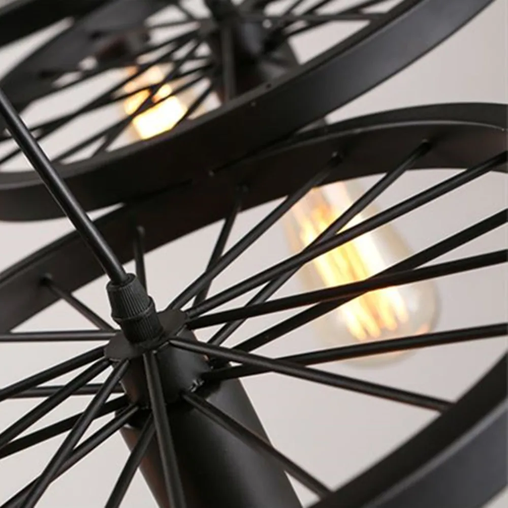 Промышленные большие подвесные светильники из кованого железа офисное