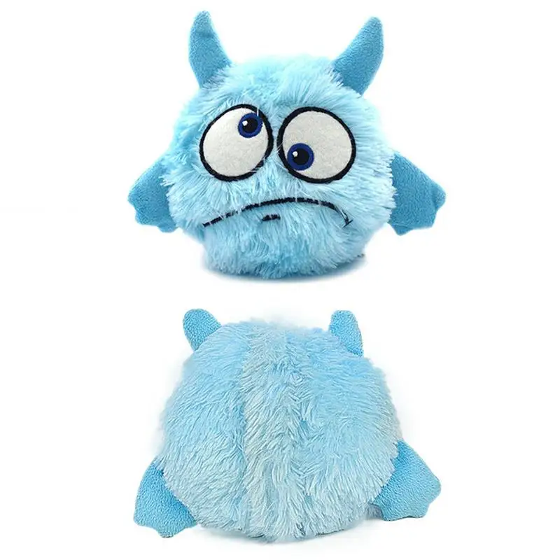 Pet Dogs Puppy Toys Electric Squeaky Dogs Ball Vocal Vibration Bounce Plush Toy Ball Fun For Pet Cats Dogs Top Selling
