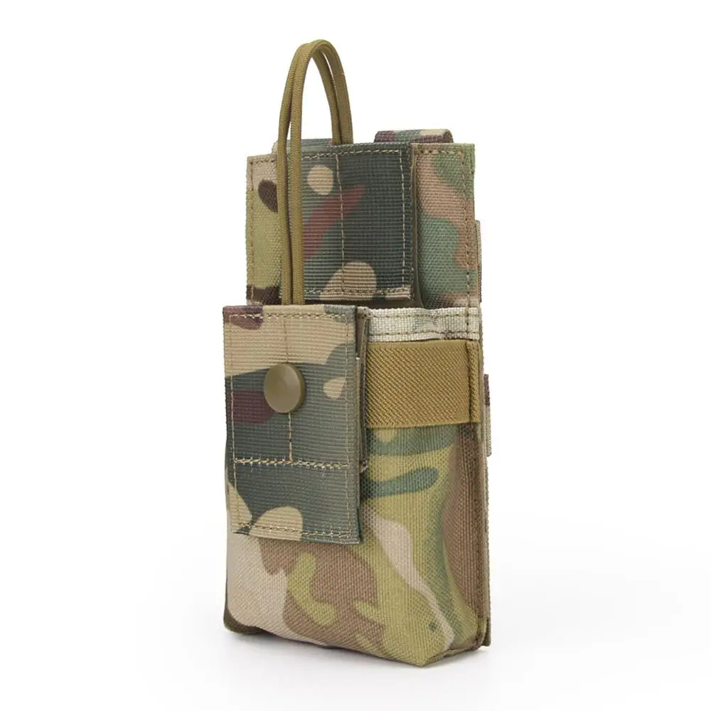 CP Тактическая Портативная Сумка Molle system Holder 1000D нейлоновая портативная рация радио сумка охотничий поясной ремень чехол радио сумка - Цвет: CP