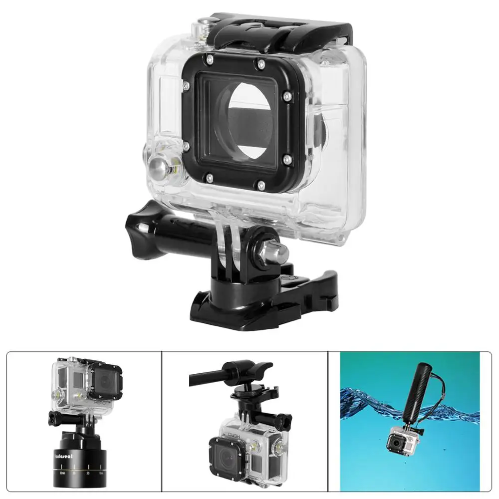Водонепроницаемый чехол для камеры GoPro Hero 4 3 + 3|Чехлы экшн-камер| |
