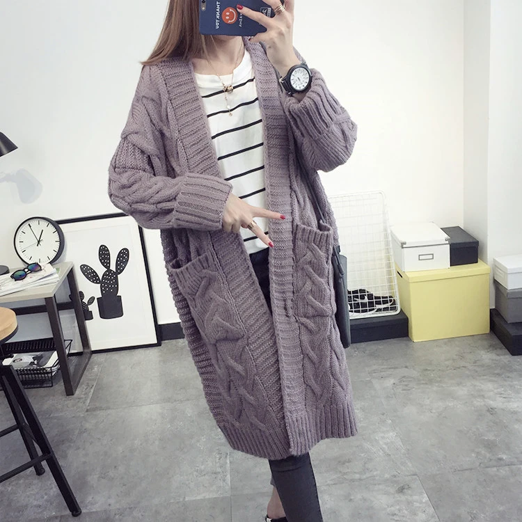 2019 Cardigans Of the Big Sizes Women Casual Lady Solid Sweater O-neck For Female |